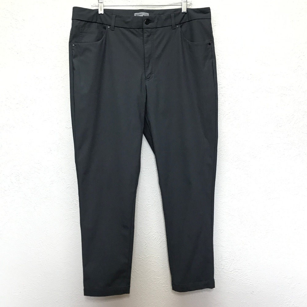 VRST Limitless 5 Pocket Pants Men 38x29 Gray Slim Performance Stretch Golf Chino